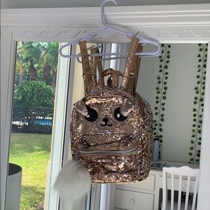 Justice sequin dog mini backpack!